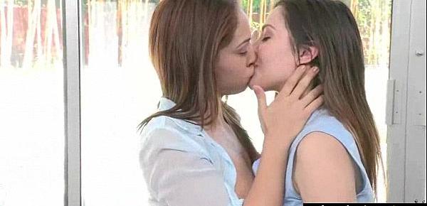  Lots Of Kiss And Licks From Cute Lovely Lesbians clip-25